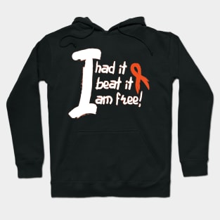 Leukemia Cancer Awareness Fight Cancer Ribbon Hoodie